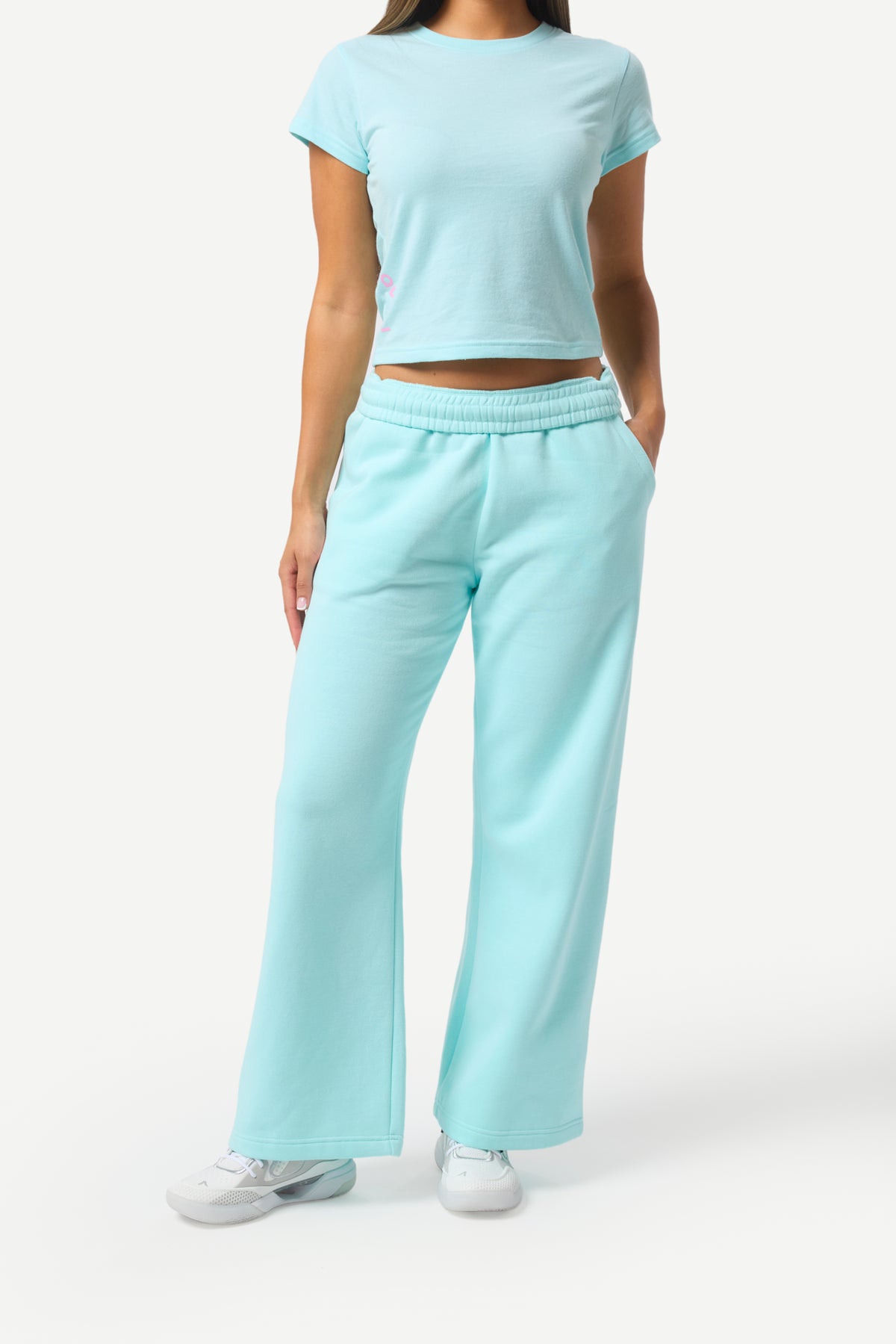 Avoli Wide Leg Pant in Spa Retreat