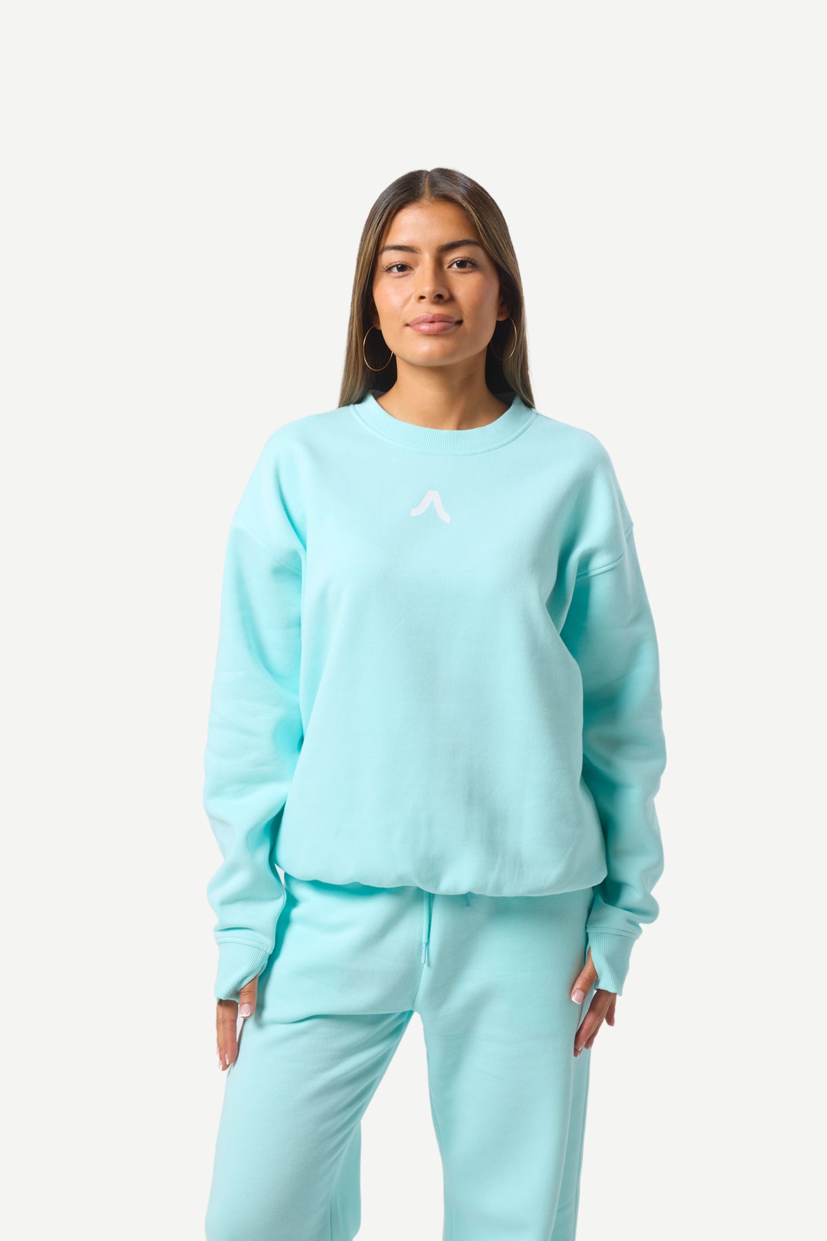 Avoli Oversized Crew Sweatshirt in Spa Retreat