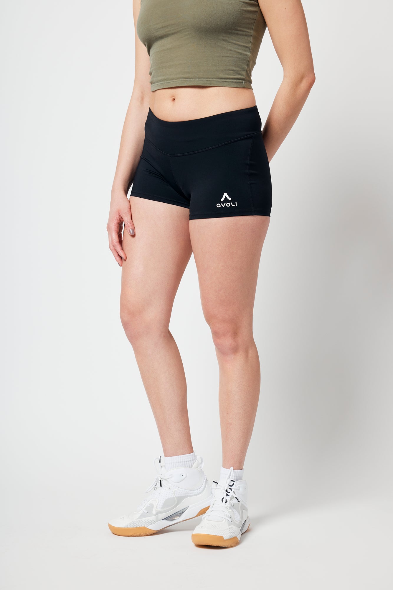 Black volleyball spandex shorts online