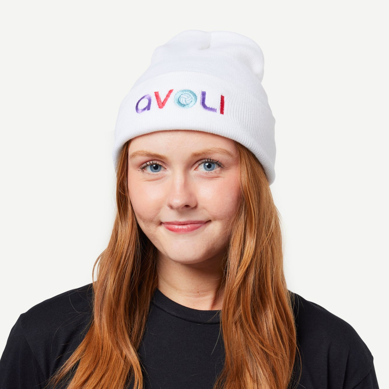 Avoli Winter 2024 Beanie - White with Cuff